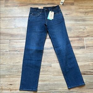 Prana Blue Straight Jeans Medium-Dark Wash Mens W28XL32